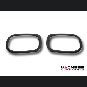 Jeep Renegade Rear Reflector Light Trim - Dark Brushed Stainless Steel